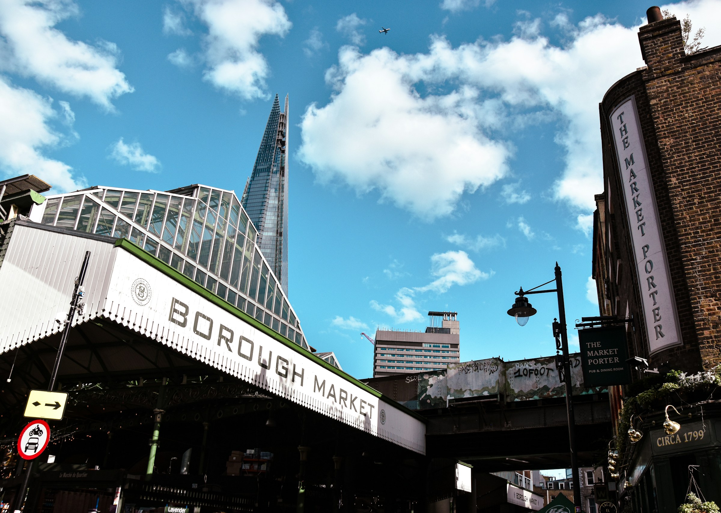 Borough Market with The Shard rising behind, SE1